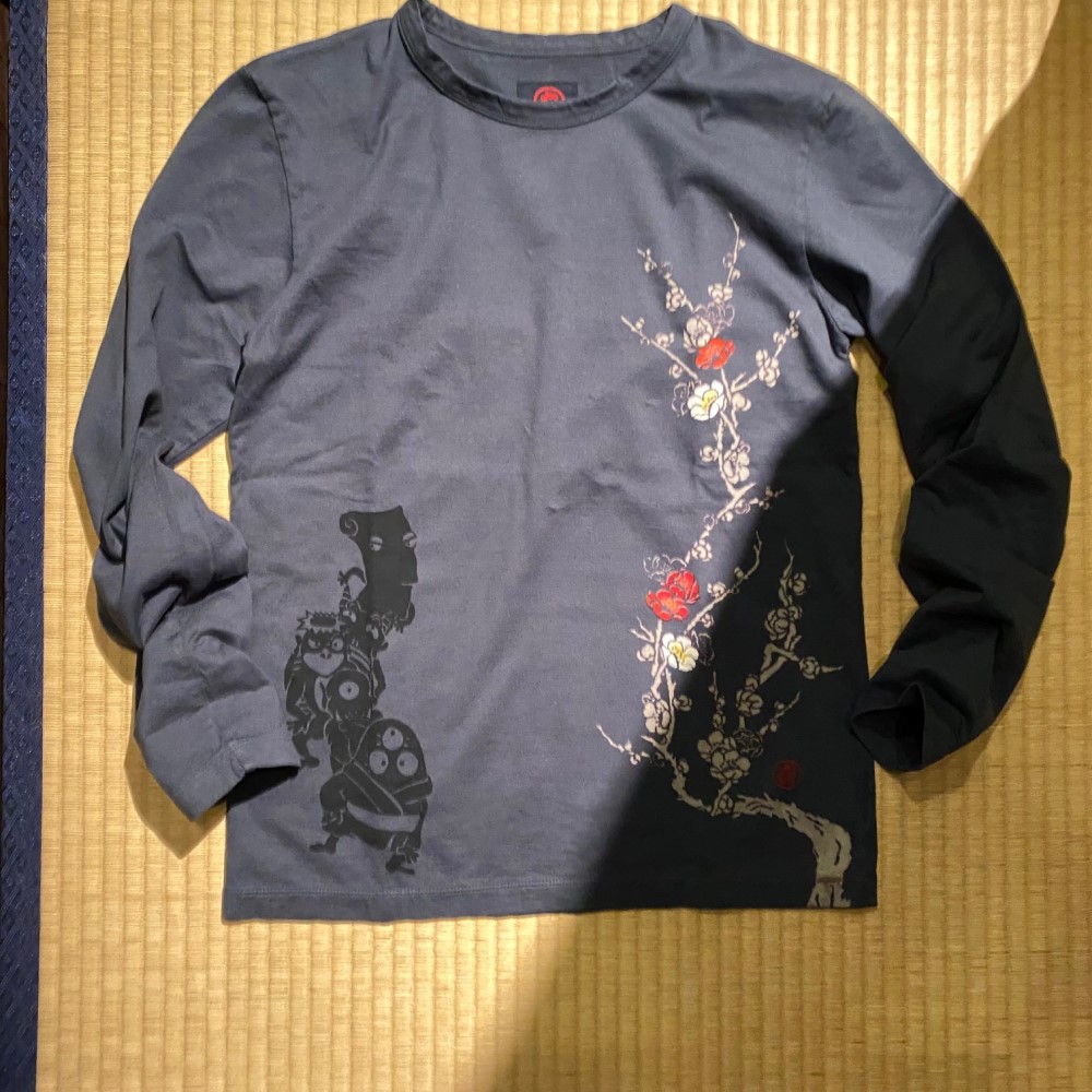 オスティアジャパン 衣 コロモール 刺し子 かすれ 長袖シャツ